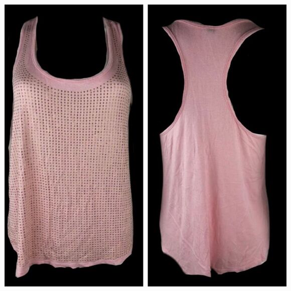 🔺️Miss Royal T Pink Studded Flowy Sleeveless Tanktop Large - Picture 2 of 8